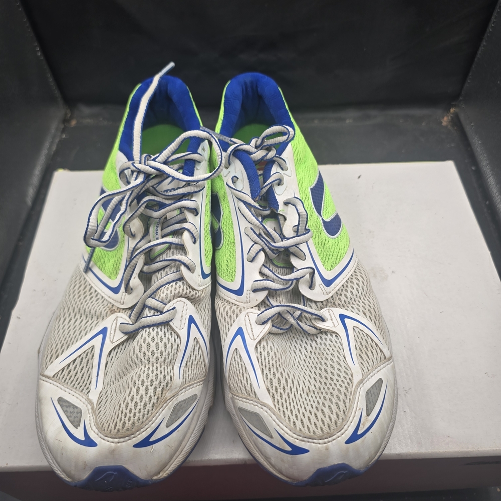 Newton Athletic Shoes in Green, Gray, and Blue